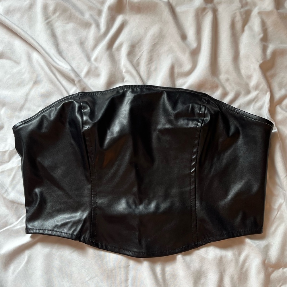 Wild Fable Black Leather Top